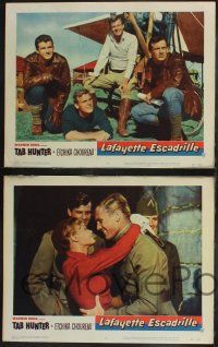 8f251 LAFAYETTE ESCADRILLE 8 LCs '58 prisoners Tab Hunter & David Janssen, William Wellman!