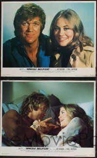 8f421 SPECIAL DELIVERY 8 LCs '76 cool images of sexy Cybill Shepherd & Bo Svenson!