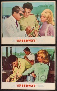 8f736 SPEEDWAY 4 LCs '68 race car driver Elvis Presley with sexy Nancy Sinatra, Bill Bixby!