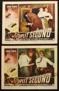 8f621 SPLIT SECOND 5 LCs '53 Stephen McNally, sexy Alexis Smith, Dick Powell film noir!