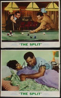 8f423 SPLIT 8 LCs '68 Jim Brown with Ernest Borgnine, Jack Klugman & Julie Harris!