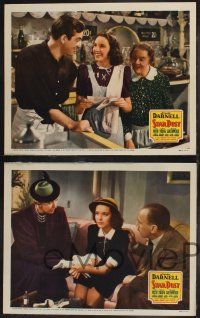 8f853 STAR DUST 3 LCs '40 up of pretty 17 year-old actress Linda Darnell & John Payne!