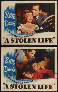 8f547 STOLEN LIFE 7 LCs '46 Bette Davis as identical twins with different fates, Glenn Ford!