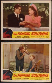 8f740 SULLIVANS 4 LCs R51 Anne Baxter, Mitchell & five heroic doomed brothers in World War II!