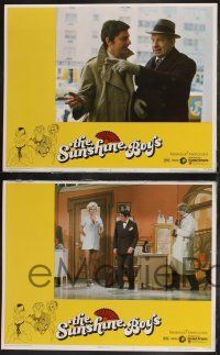 8f435 SUNSHINE BOYS 8 LCs '75 Hirschfeld border art, George Burns, Walter Matthau & Lee Meredith!