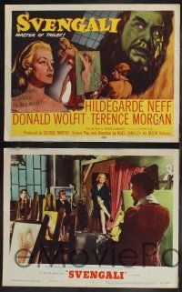 8f437 SVENGALI 8 LCs '55 sexy Hildegarde Neff was a slave to the will of crazy Donald Wolfit!