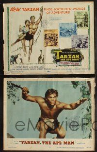 8f742 TARZAN THE APE MAN 4 LCs '59 Edgar Rice Burroughs, Denny Miller & sexy Joanna Barnes!