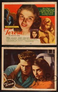 8f448 TERESA 8 LCs '51 young sexy Pier Angeli, story of a bride, directed by Fred Zinnemann!