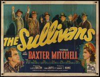 8g245 SULLIVANS British quad '44 Thomas Mitchell & four heroic doomed brothers in World War II!