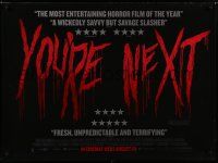 8g257 YOU'RE NEXT advance DS British quad '13 Sharni Vinson, Nicholas Tucci, Wendy Glenn!