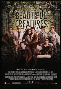 8j095 BEAUTIFUL CREATURES advance DS 1sh '13 Alden Ehrenreich, Alice Englert, Jeremy Irons!