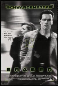 8j231 ERASER DS 1sh '96 Arnold Schwarzenegger, Vanessa Williams, the Capitol building!