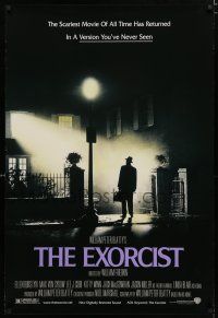 8j238 EXORCIST DS 1sh R00 William Friedkin, Max Von Sydow, William Peter Blatty horror classic!