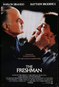 8j265 FRESHMAN int'l 1sh '90 student Matthew Broderick & mobster Marlon Brando!