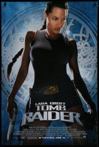 8j416 LARA CROFT TOMB RAIDER advance DS 1sh '01 sexy Angelina Jolie, from popular video game!