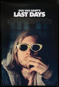 8j418 LAST DAYS DS 1sh '05 Gus Van Sant directed, Michael Pitt in Kurt Cobain-like pose!