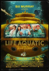 8j438 LIFE AQUATIC WITH STEVE ZISSOU advance DS 1sh '04 Wes Anderson, Bill Murray & Owen Wilson!