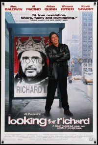 8j453 LOOKING FOR RICHARD 1sh '96 great image of Al Pacino, William Shakespeare, documentary!