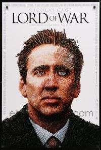 8j466 LORD OF WAR DS 1sh '05 wild bullet mosaic of arms dealer Nicolas Cage!