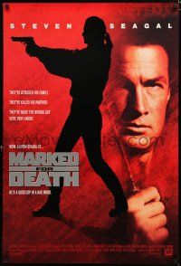 8j482 MARKED FOR DEATH 1sh '90 tough guy Steven Seagal is a good cop in a bad mood!