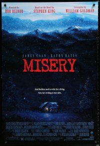 8j518 MISERY 1sh '90 Rob Reiner, Stephen King, William Goldman, James Caan, Kathy Bates