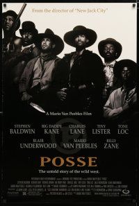 8j596 POSSE 1sh '93 Mario Van Peebles directs & stars, Stephen Baldwin, Tone Loc!