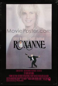 8j639 ROXANNE 1sh '87 Steve Martin as modern Cyrano de Bergerac, Daryl Hannah, Fred Schepisi!