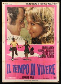 8m774 TIME TO LIVE Italian 2p '69 Le temps de vivre, c/u of Pasquale & sexy Marina Vlady!