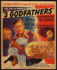 8m119 3 GODFATHERS WC '49 cowboy John Wayne in John Ford's Legend of the Southwest!