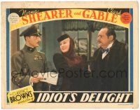 8p585 IDIOT'S DELIGHT LC '39 Norma Shearer w/ officer Joseph Schildkraut & Edward Arnold