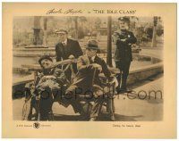 8p586 IDLE CLASS LC '21 Charlie Chaplin as The Tramp getting his beauty sleep on park bench!