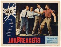 8p612 JAILBREAKERS LC #5 '59 Robert Hutton & desperate men, AIP prison escape classic!