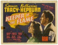 8p111 KEEPER OF THE FLAME TC '42 Spencer Tracy doesn't know if Katharine Hepburn is a murderess!