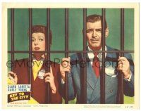 8p619 KEY TO THE CITY LC #3 '50 great portrait of Clark Gable & Loretta Young behind bars!