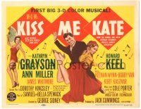 8p117 KISS ME KATE 3-D TC '53 great image of Howard Keel spanking Kathryn Grayson, sexy Ann Miller!