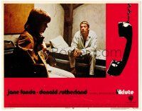 8p632 KLUTE int'l LC #2 '71 Donald Sutherland helps intended murder victim & call girl Jane Fonda!