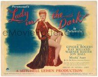 8p118 LADY IN THE DARK TC '44 great image of sexy Ginger Rogers in red dress showing legs!