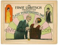 8p119 LADY WINDERMERE'S FAN LC '25 Ernst Lubitsch, c/u of Irene Rich & Edward Martindel!