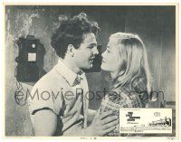 8p637 LAST PICTURE SHOW LC #6 '71 Bogdanovich, romantic c/u of Timothy Bottoms & Cybill Shepherd!