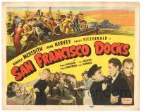 8p189 SAN FRANCISCO DOCKS TC R50 Burgess Meredith, Irene Hervey, great image of catfight!