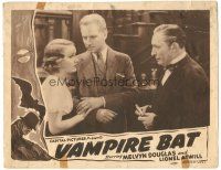 8p953 VAMPIRE BAT LC R40s Lionel Atwill, Fay Wray & Melvyn Douglas in laboratory + bat art!