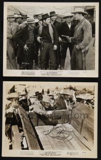 8r856 BUCKSKIN FRONTIER 2 8x10 stills '43 cool cowboy western images of Richard Dix & bad guys!