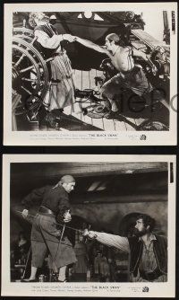 8r761 BLACK SWAN 3 8x10 stills '42 swashbuckler Tyrone Power w/ George Sanders, Zucco!