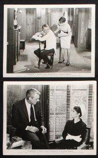 8r565 CHARADE 6 8x10 stills '63 wonderful portraits of Cary Grant and Audrey Hepburn!