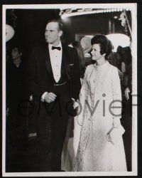 8r770 CHARLTON HESTON 3 8x10 stills 70s reception for Midway w/ wife & Christina Kokubo!