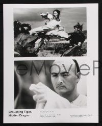 8r774 CROUCHING TIGER HIDDEN DRAGON 3 8x10 stills '00 candid Ang Lee, Chow Yun Fat, Yeoh, kung fu!