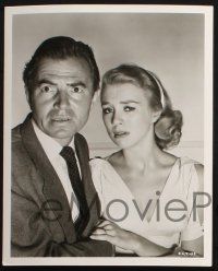 8r775 CRY TERROR 3 deluxe 8x10 stills '58 Inger Stevens, w/ James Mason, Brand, candid Stone!