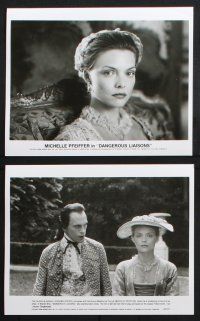 8r567 DANGEROUS LIAISONS 6 8x10 stills '88 Glenn Close, John Malkovich, Michelle Pfeiffer