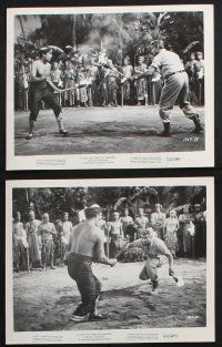 8r310 EAST OF SUMATRA 15 8x10 stills '53 with images of Anthony Quinn & Jeff Chandler in action!