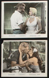 8r148 EAST OF SUMATRA 7 color 8x10 stills '54 Jeff Chandler, sexy Marilyn Maxwell, Anthony Quinn!